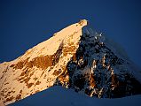 34 Nyanang Ri Close Up At Sunset From Shishapangma Southwest Advanced Base Camp Nyanang Ri (7071m) close up at sunset from Shishapangma Southwest Advanced Base Camp.
